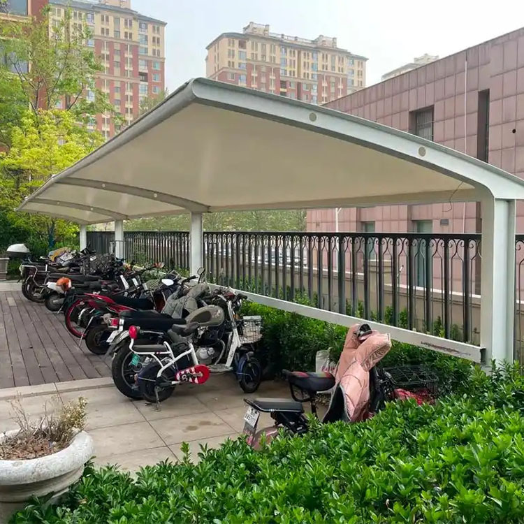 莆田膜结构电动车棚